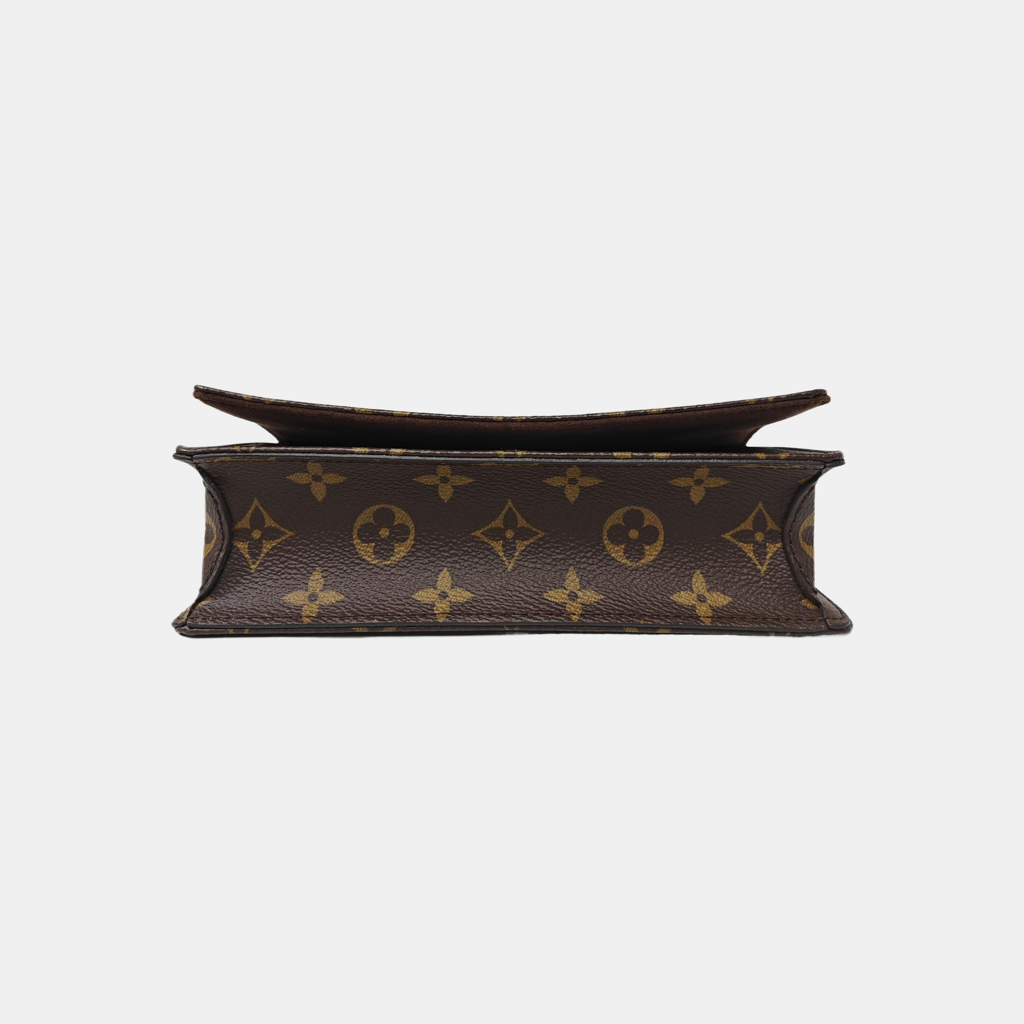 Lily Monogram Coated Canvas Brown