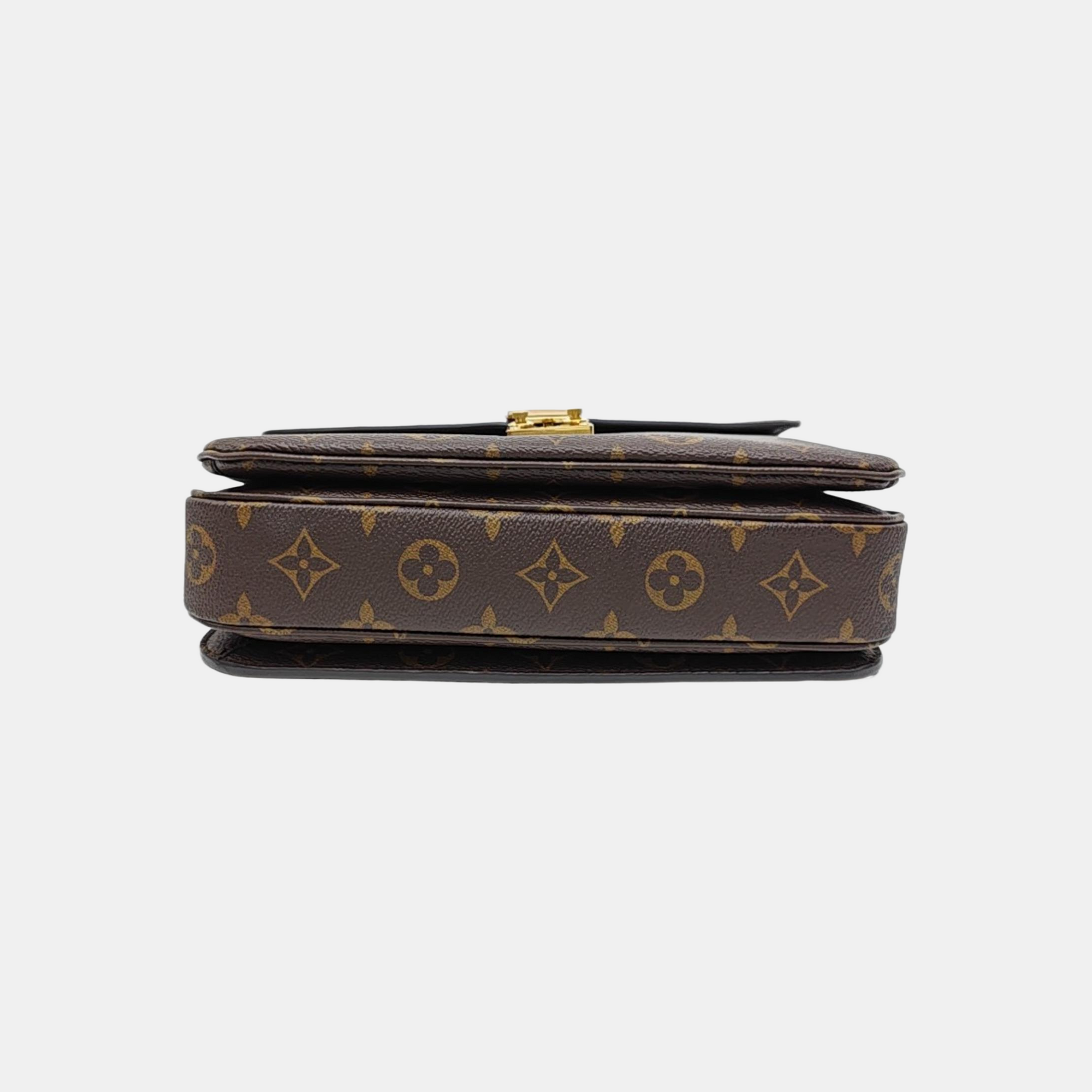 MÉTIS MM Monogram Coated Canvas Brown
