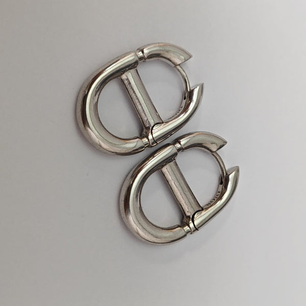 Metal Silver Stud Earrings