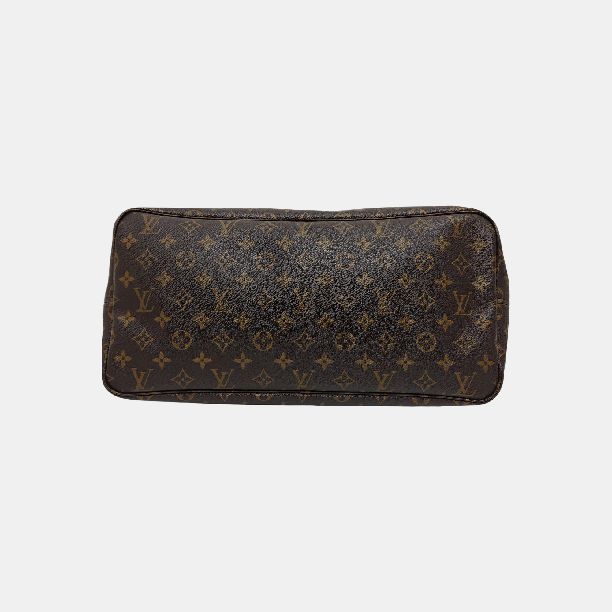 NEVERFULL GM Monogram Coated Canvas Brown
