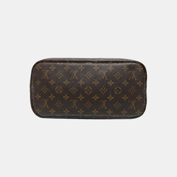 NEVERFULL MM Monogram Coated Canvas Brown