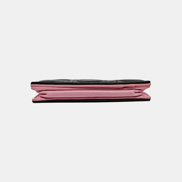 Authenticated pre-owned  Lady Dior Quilted Lambskin Black Wallet - Wallet at Looply
