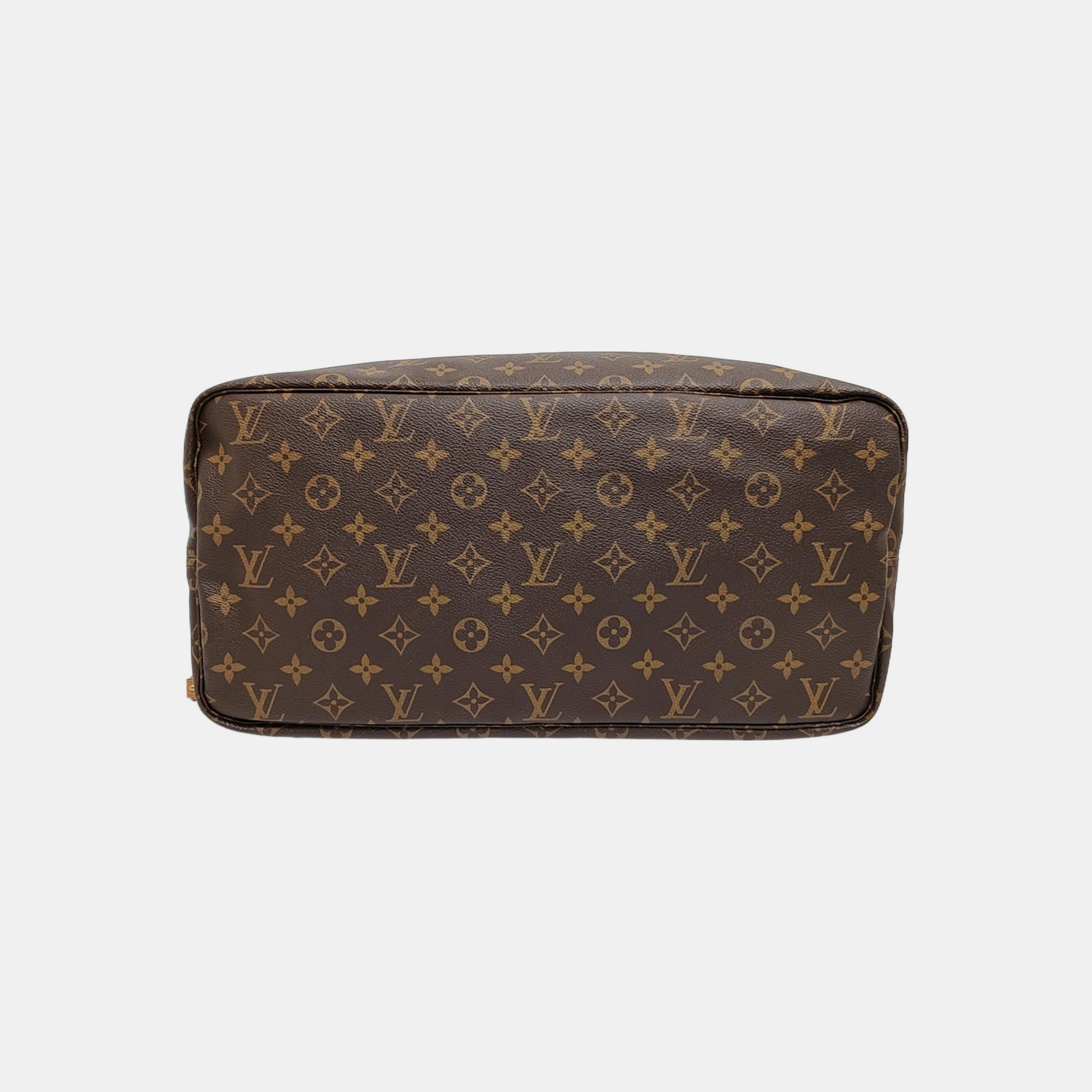 NEVERFULL GM Monogram Coated Canvas Brown