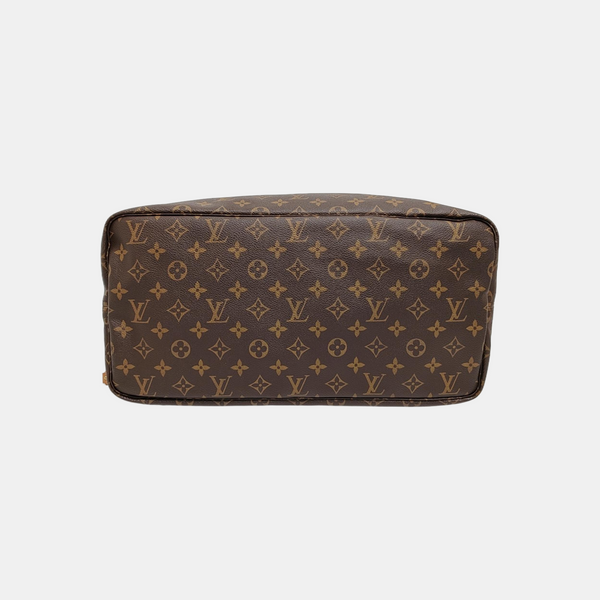 NEVERFULL GM Monogram Coated Canvas Brown