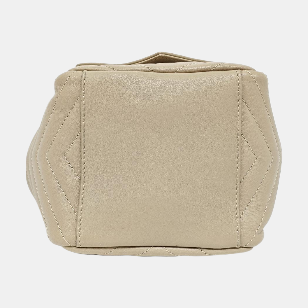 JOE Mini Chevron Lambskin Beige