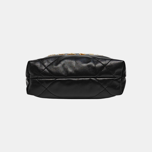 CHANEL 22 Mini Quilted Calfskin Black