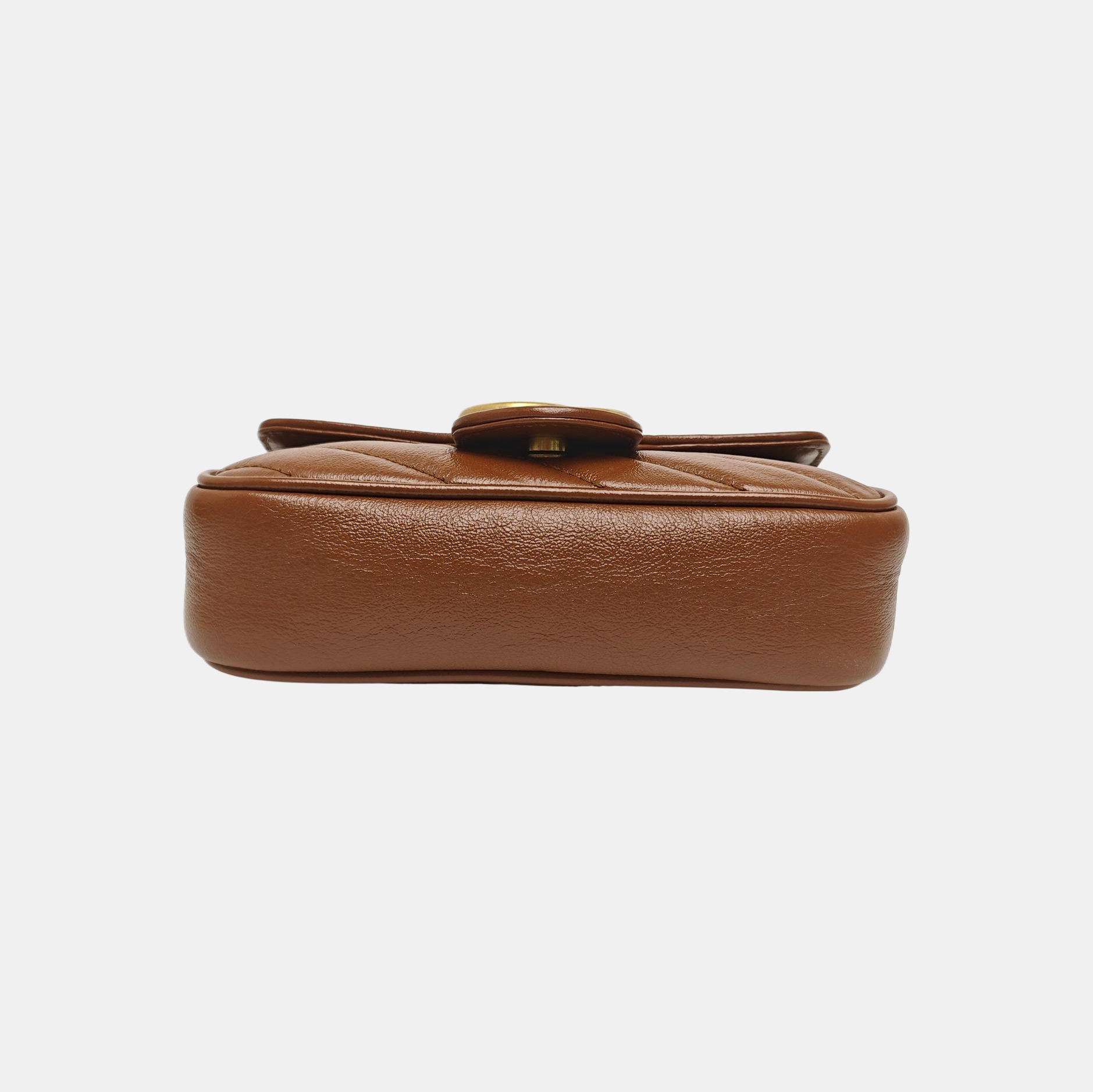 GG Marmont Mini Quilted Calfskin Brown