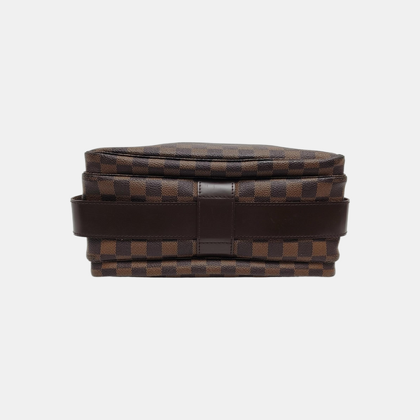 NAVIGLIO MM Damier Ebene Coated Canvas Brown