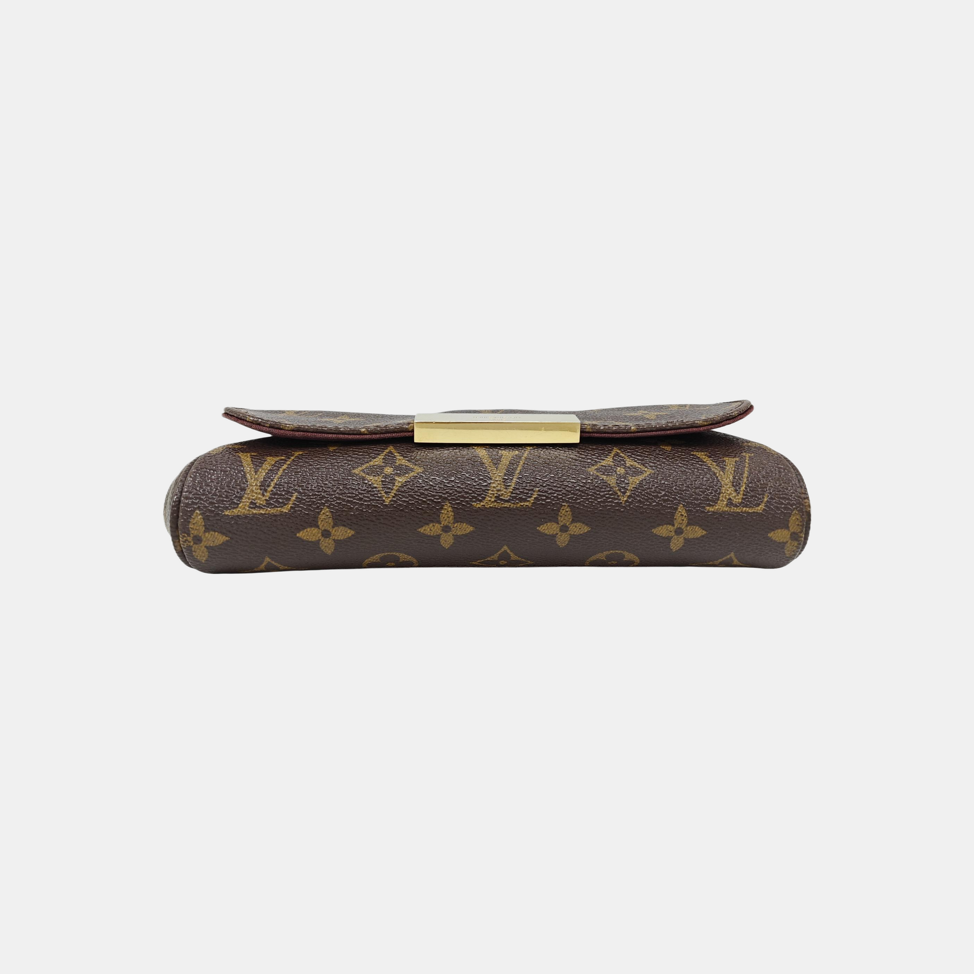 FAVORITE PM Monogram Coated Canvas Brown