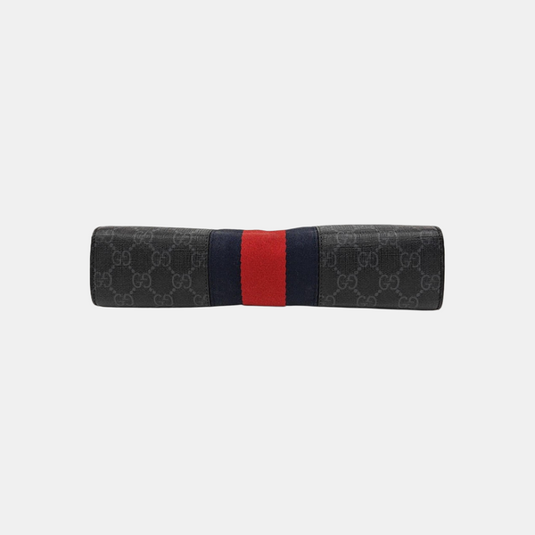 GG Supreme Monogram Coated Canvas Gray
