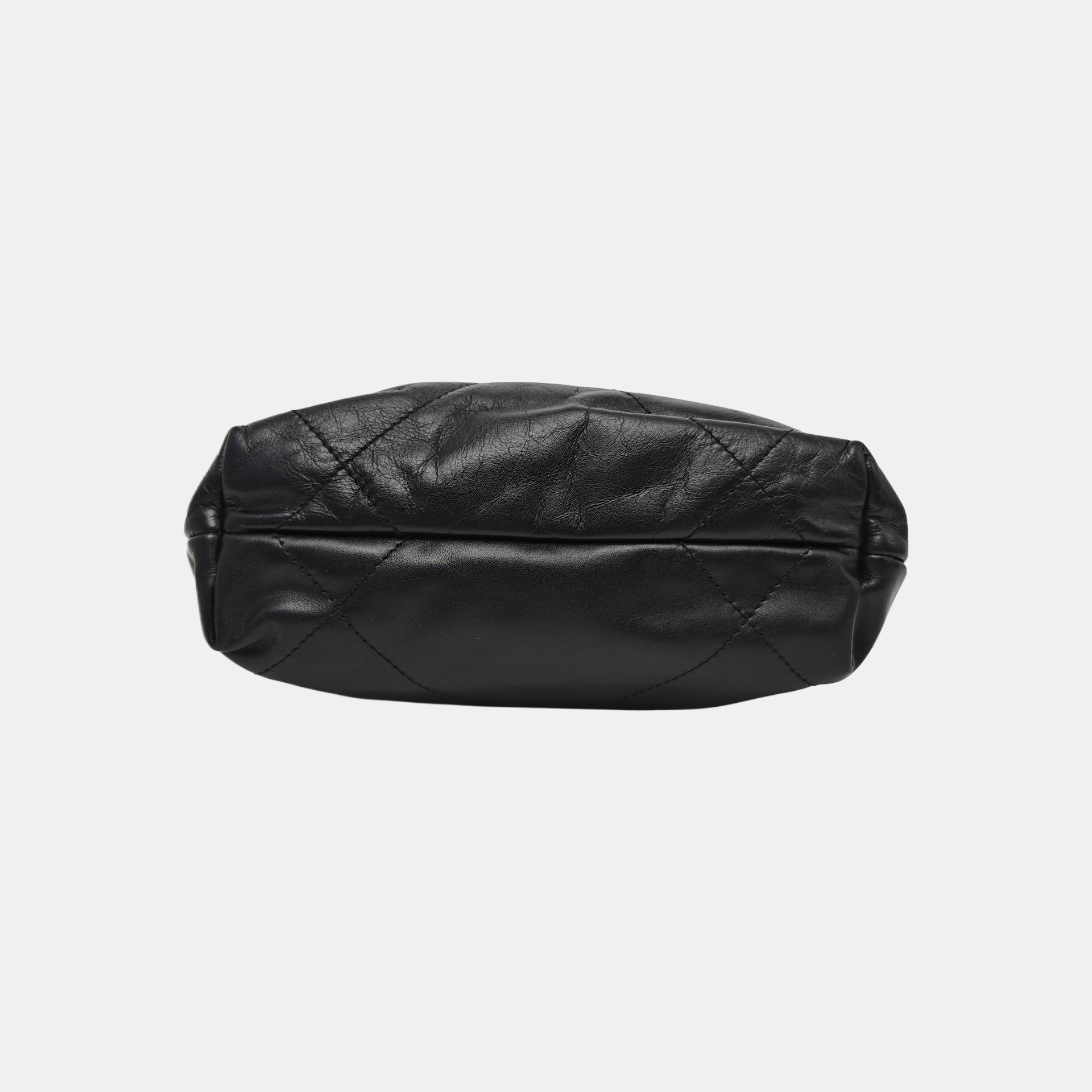 CHANEL 22 Mini Quilted Calfskin Black