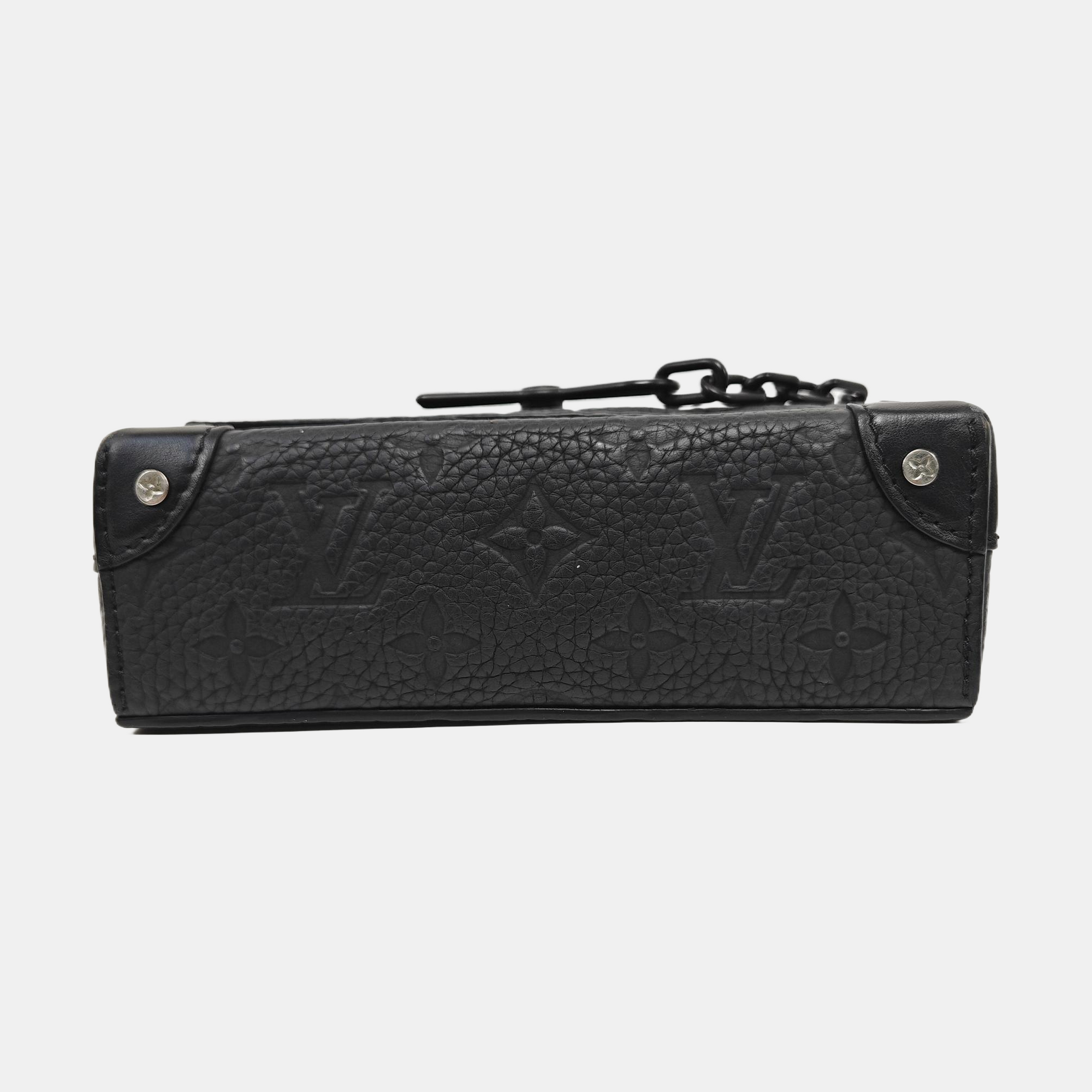 SOFT TRUNK Mini Monogram Calfskin Black