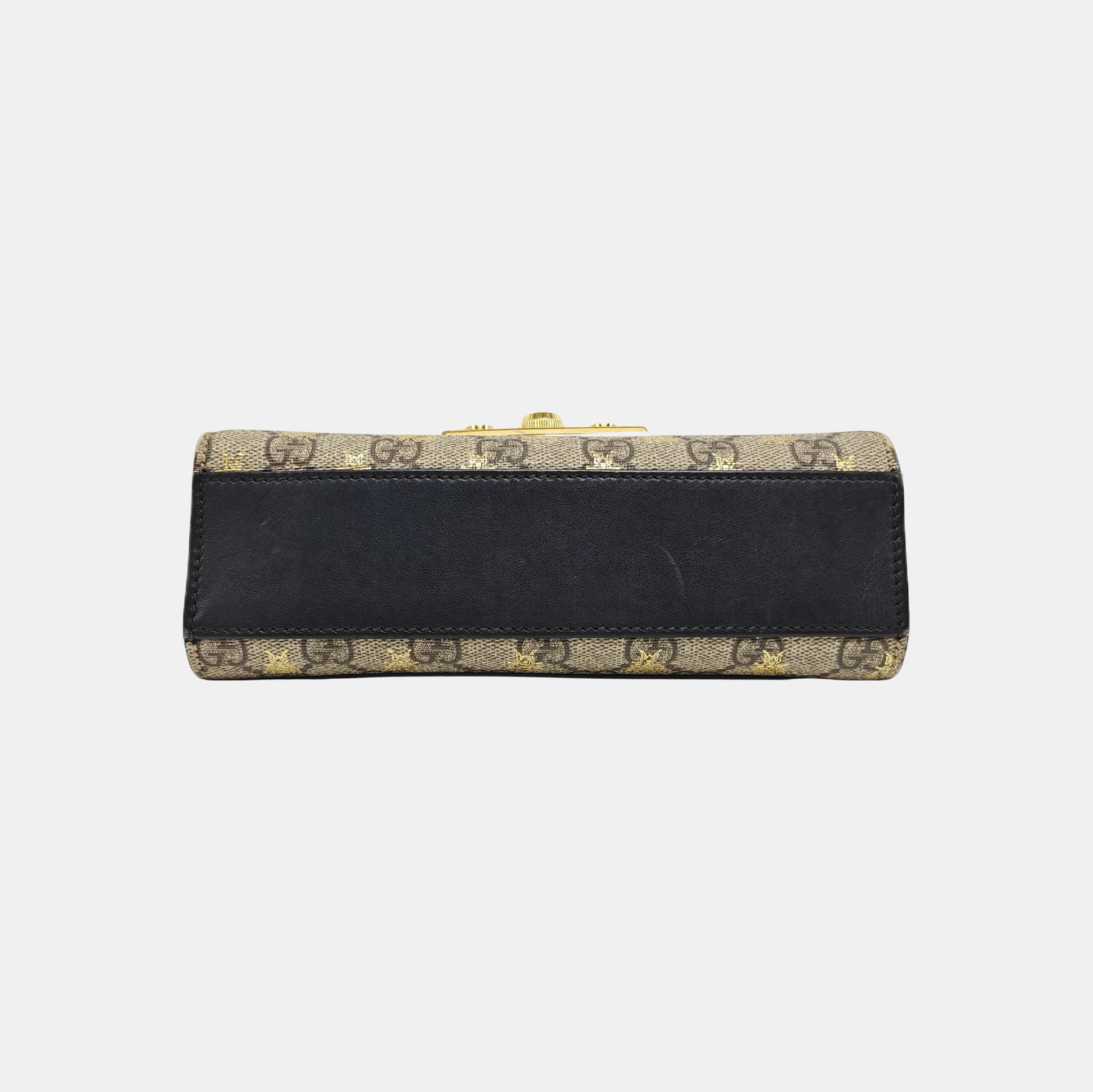 Authenticated pre-owned  Padlock Small Monogram Coated Canvas Beige - Shoulder Bag at Looply