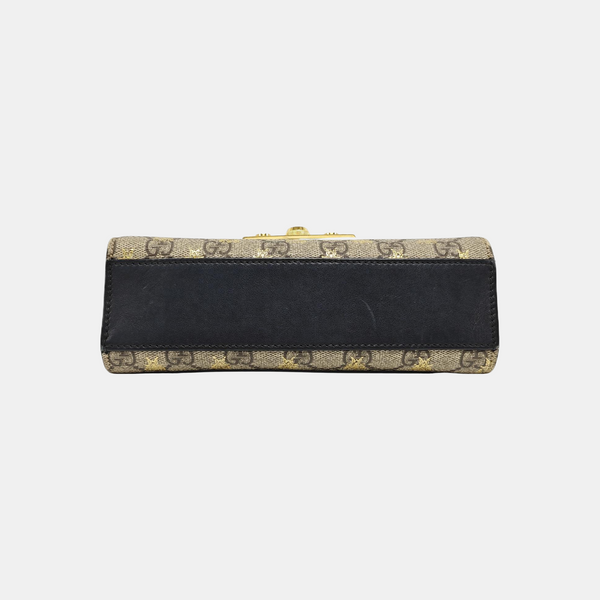 Authenticated pre-owned  Padlock Small Monogram Coated Canvas Beige - Shoulder Bag at Looply