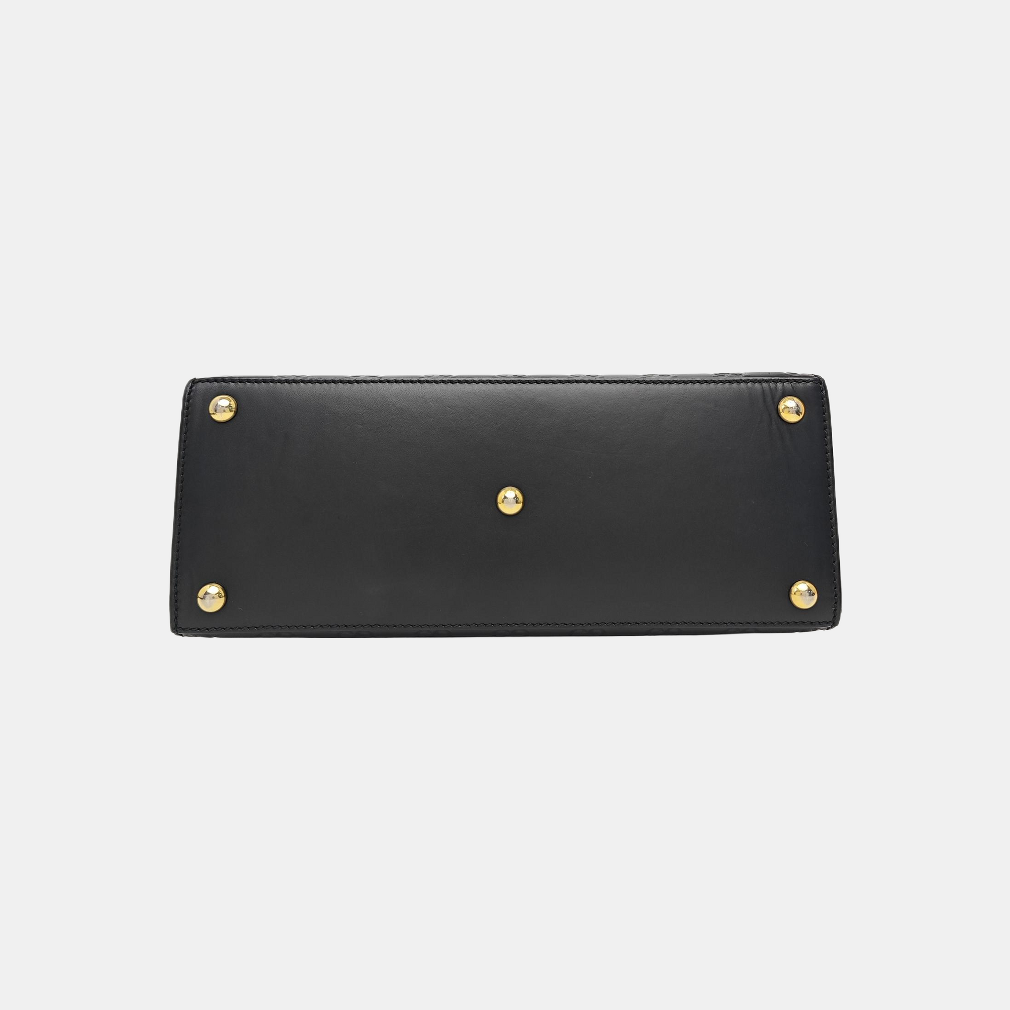 Padlock Small Calfskin Black