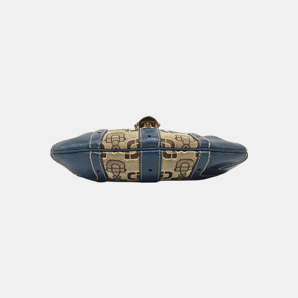 Fabric Shoulder Bag Brown