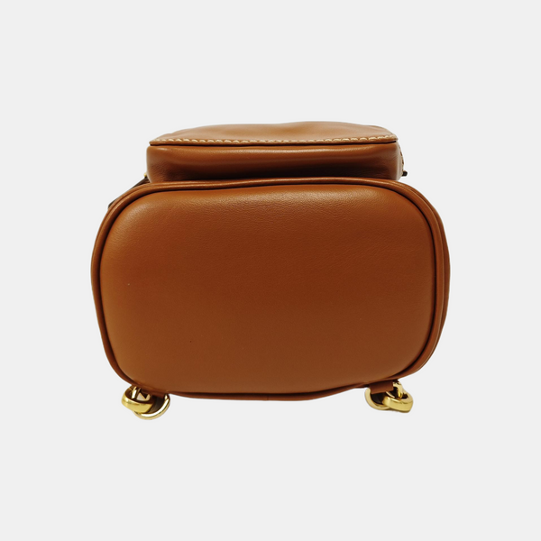 Calfskin Backpack Mini Brown