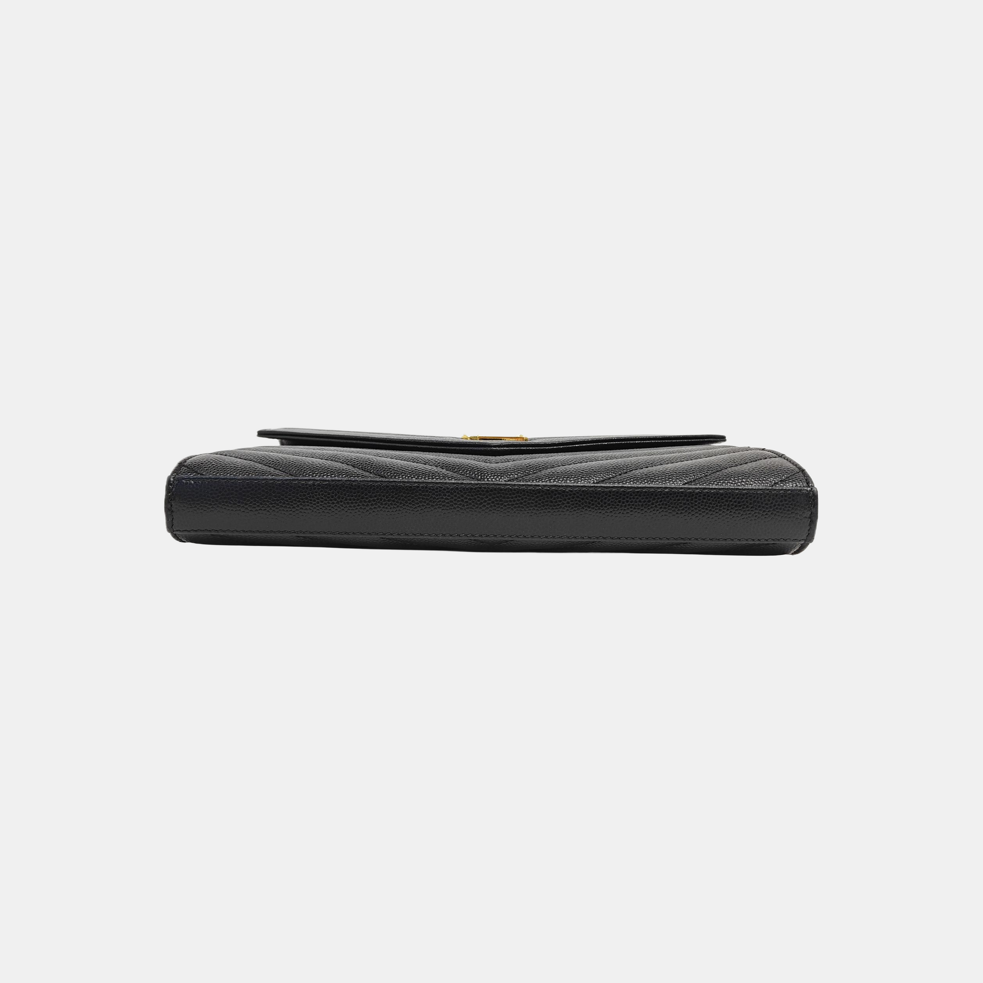 MONOGRAM Medium Chevron Calfskin Black