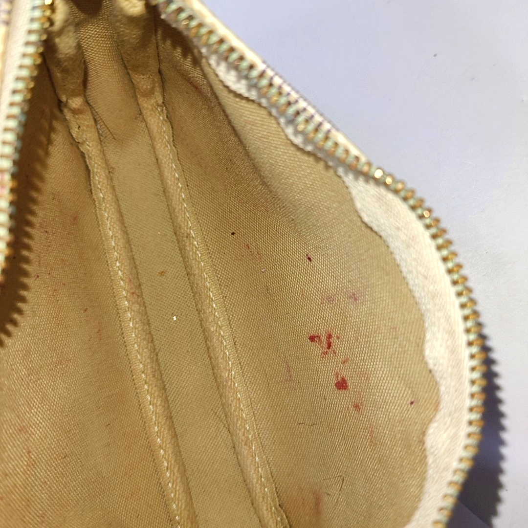 Authenticated pre-owned  ACCESSOIRES Mini Damier Azur Coated Canvas White - Top Handle Bag at Looply