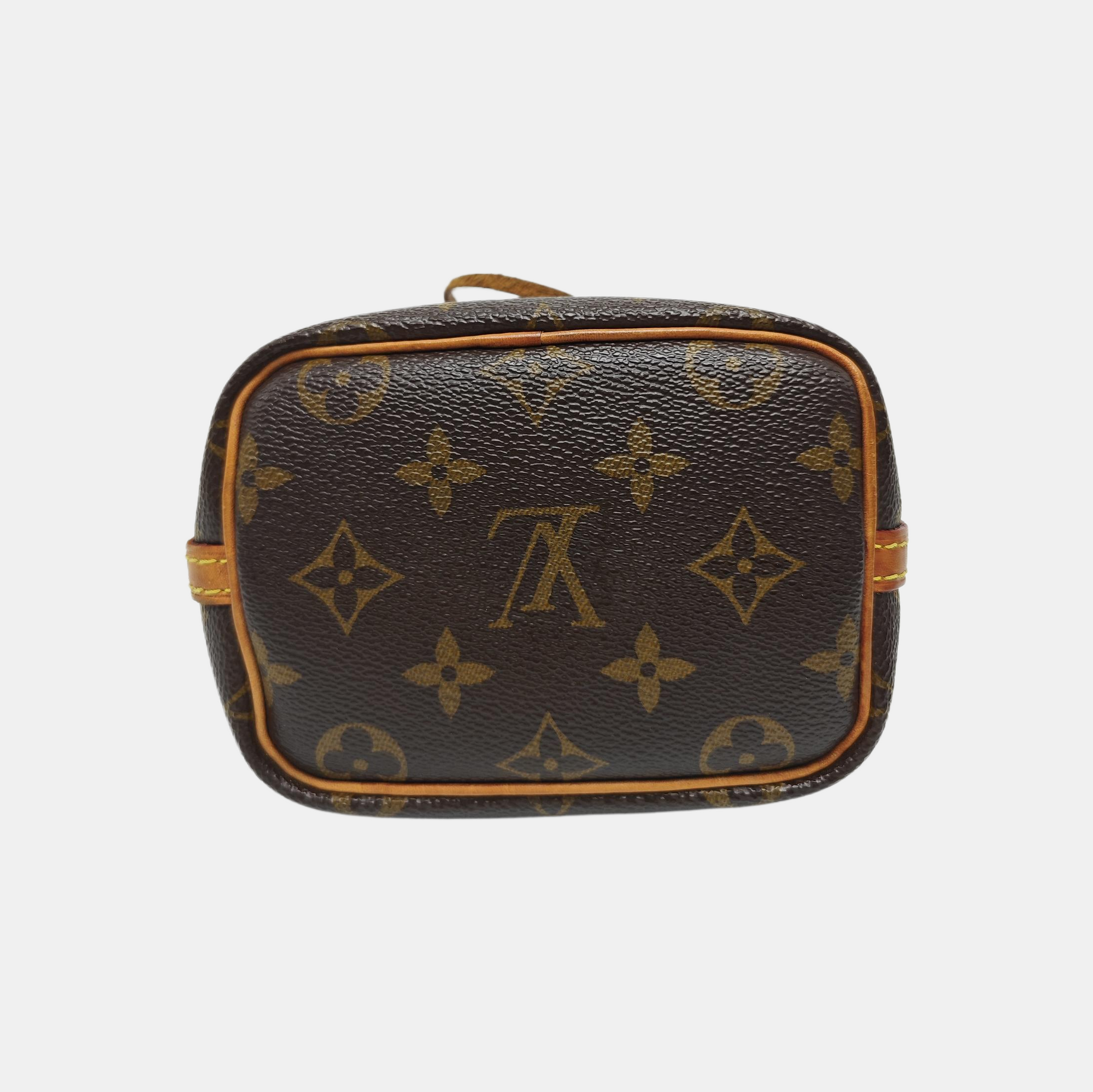 NÉONOÉ Nano Monogram Coated Canvas Brown