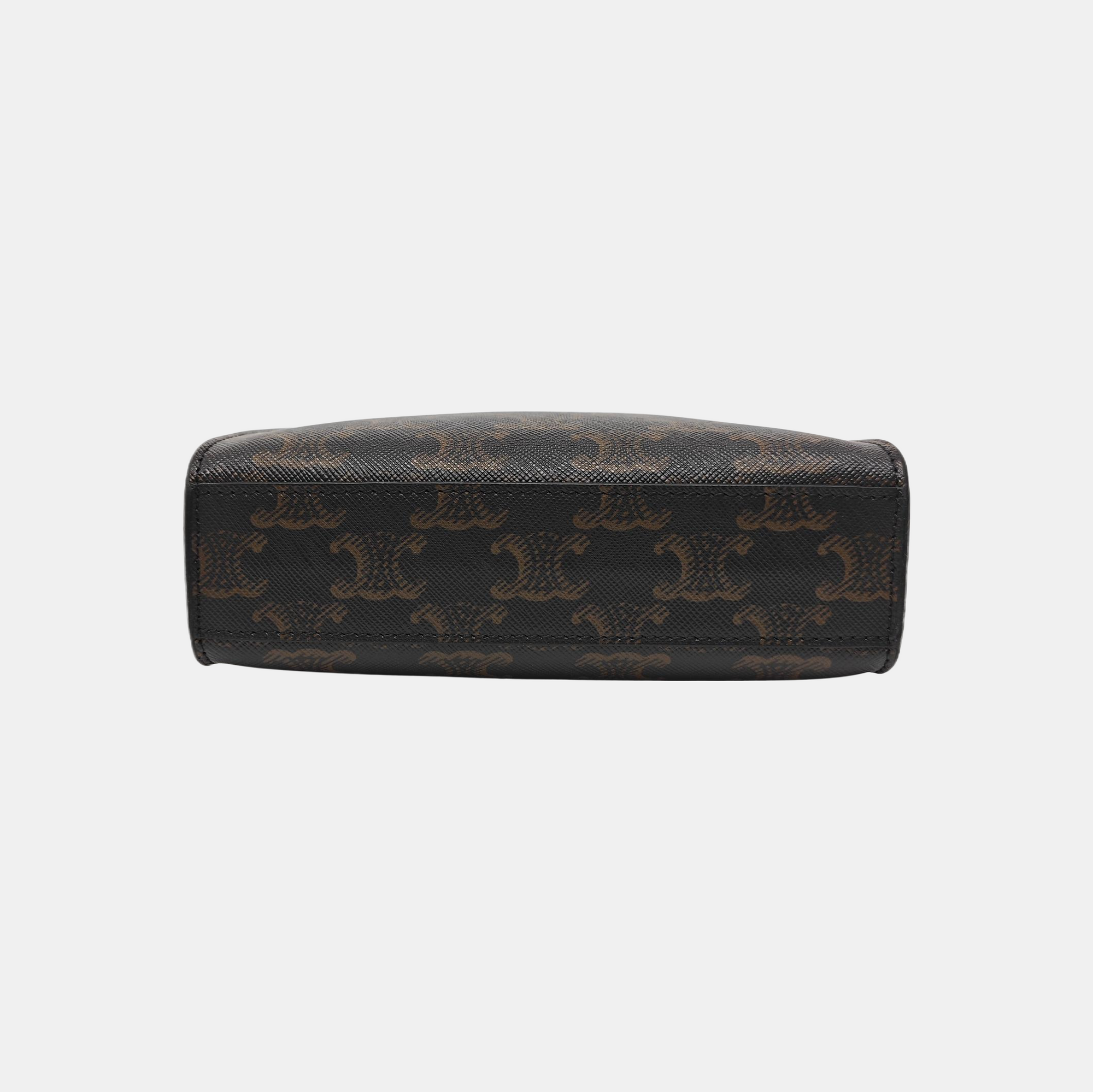 CABAS CELINE Mini Coated Canvas Brown