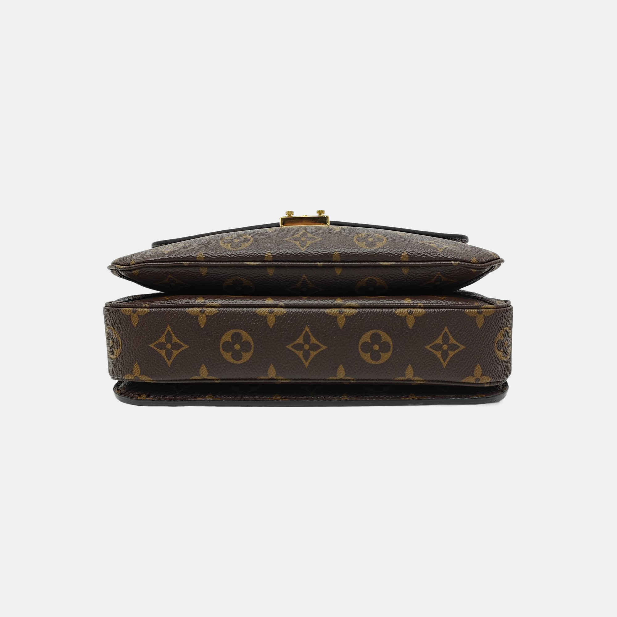 MÉTIS MM Monogram Coated Canvas Brown