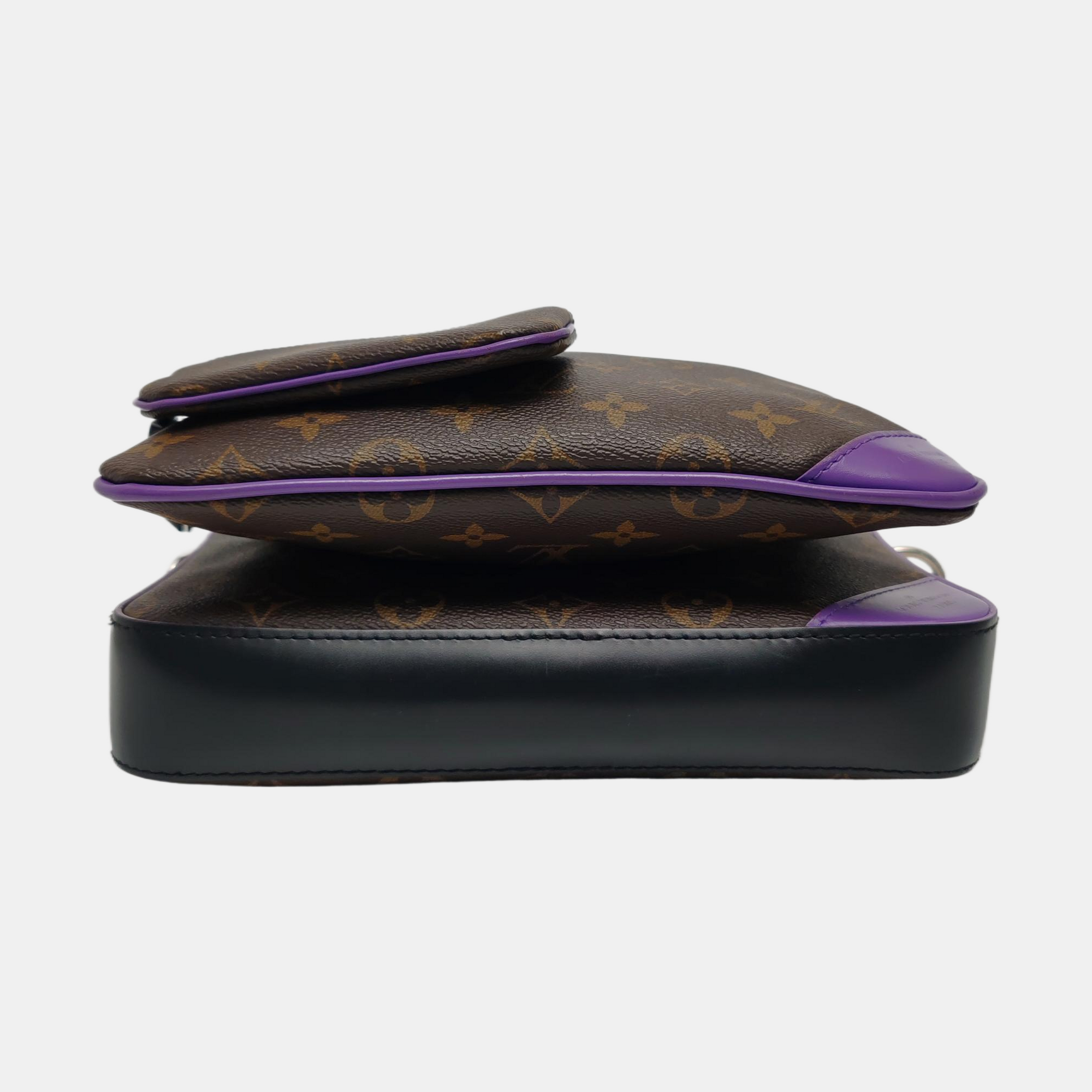 TRIO Monogram Calfskin Brown