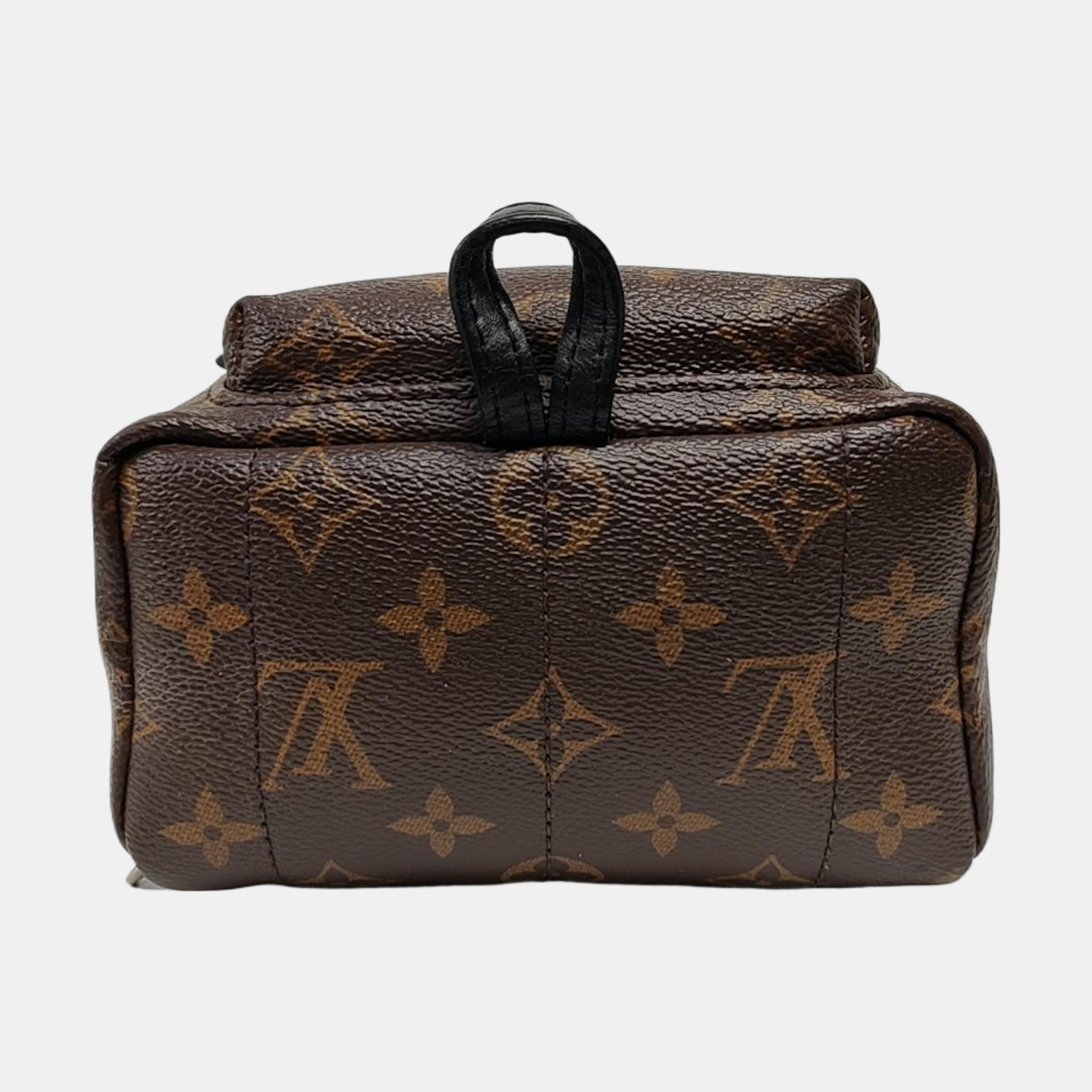 Authenticated pre-owned  PALM SPRINGS Mini Monogram Coated Canvas Brown - Backpack at Looply