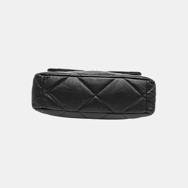 CHANEL 19 Large Quilted Lambskin Black