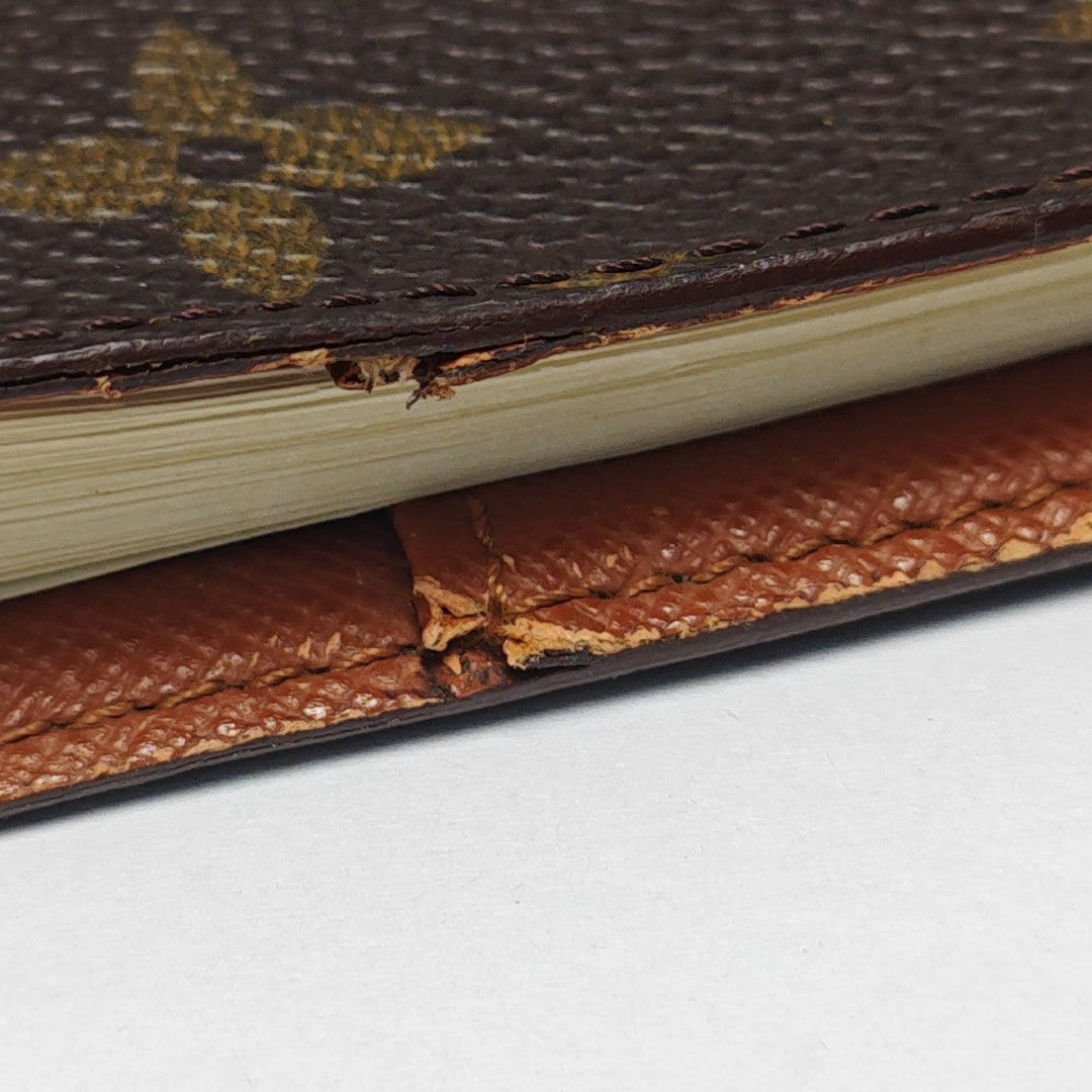 Coated Canvas Notebook Brown