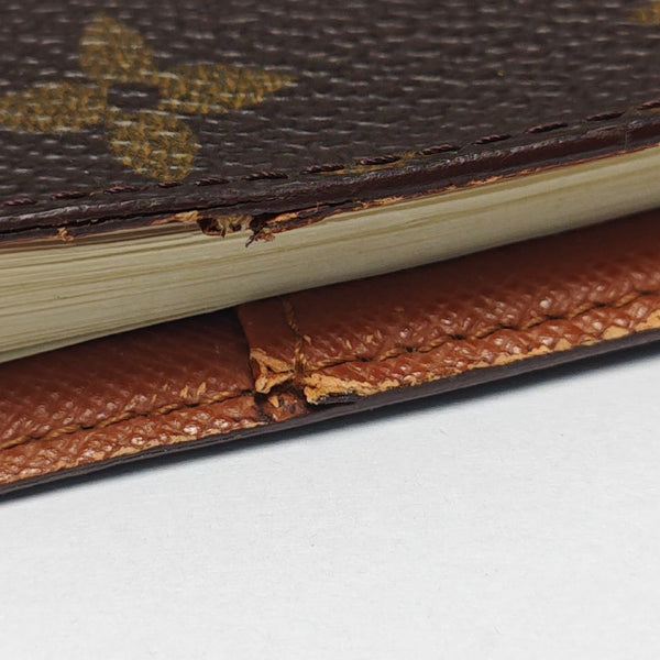 Coated Canvas Notebook Brown