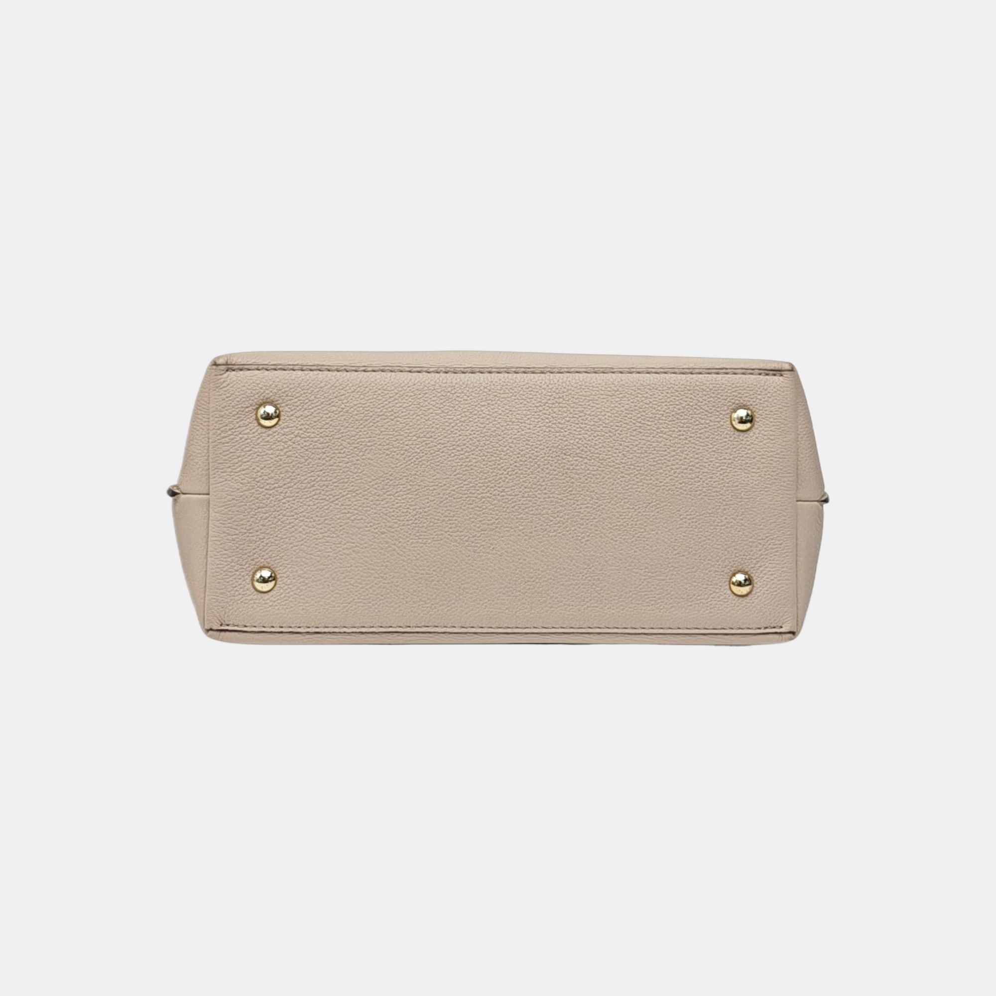 Calfskin Shoulder Bag Beige