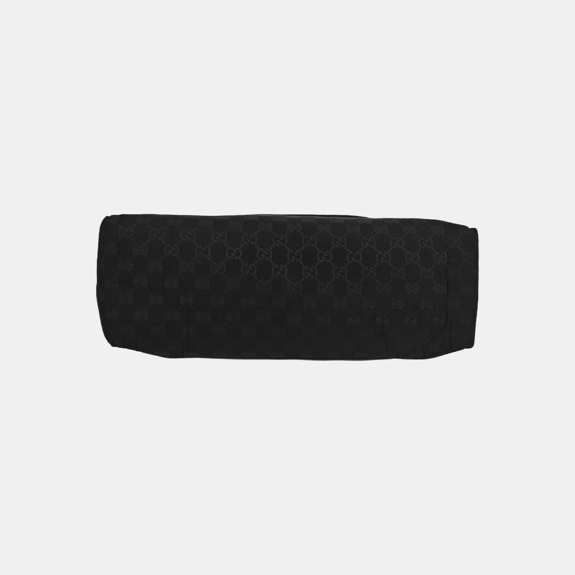 Monogram Coated Canvas Shoulder Bag Black