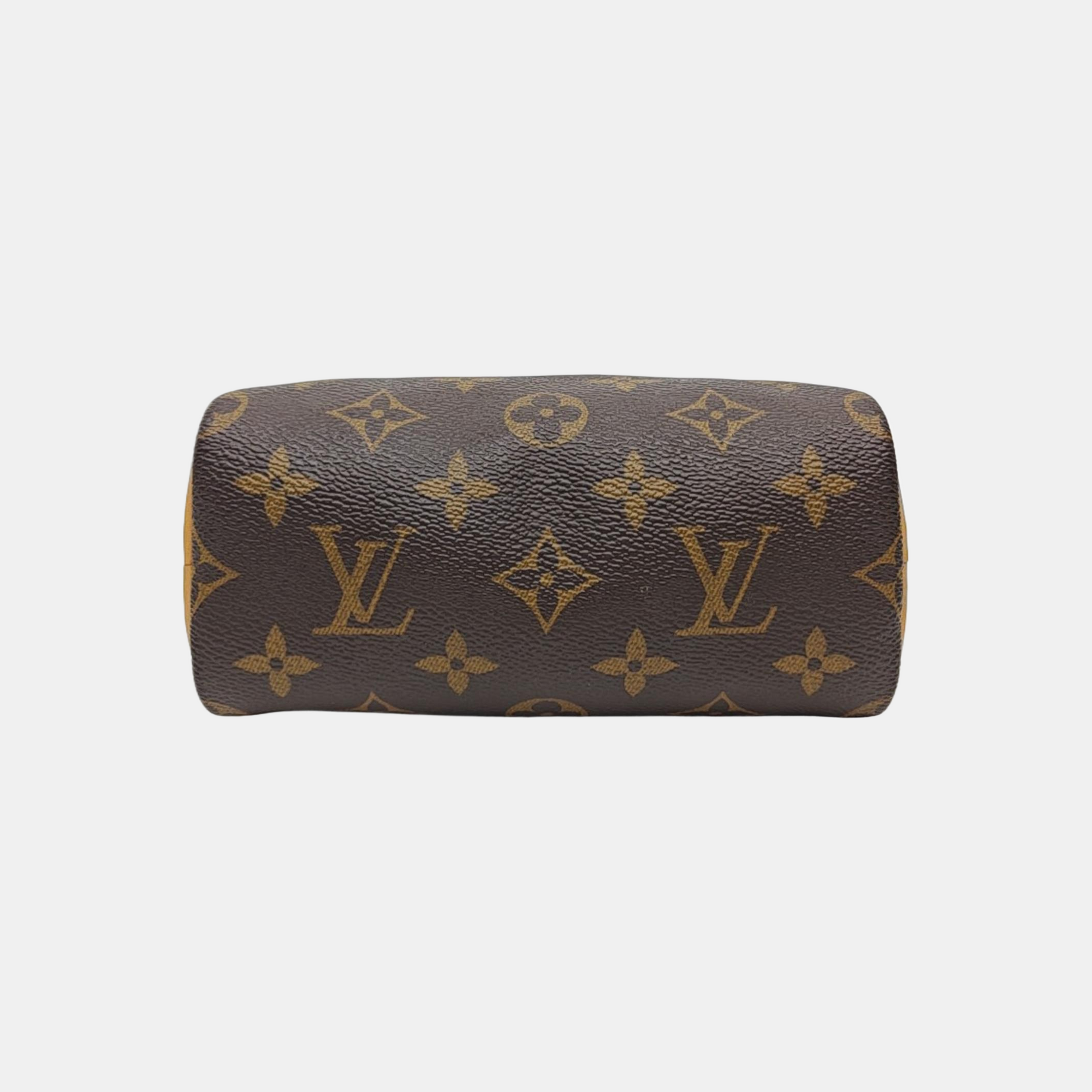 SPEEDY Nano Monogram Coated Canvas Brown