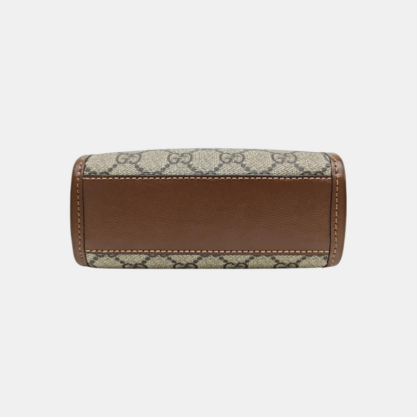 Retro Mini Monogram Coated Canvas Beige