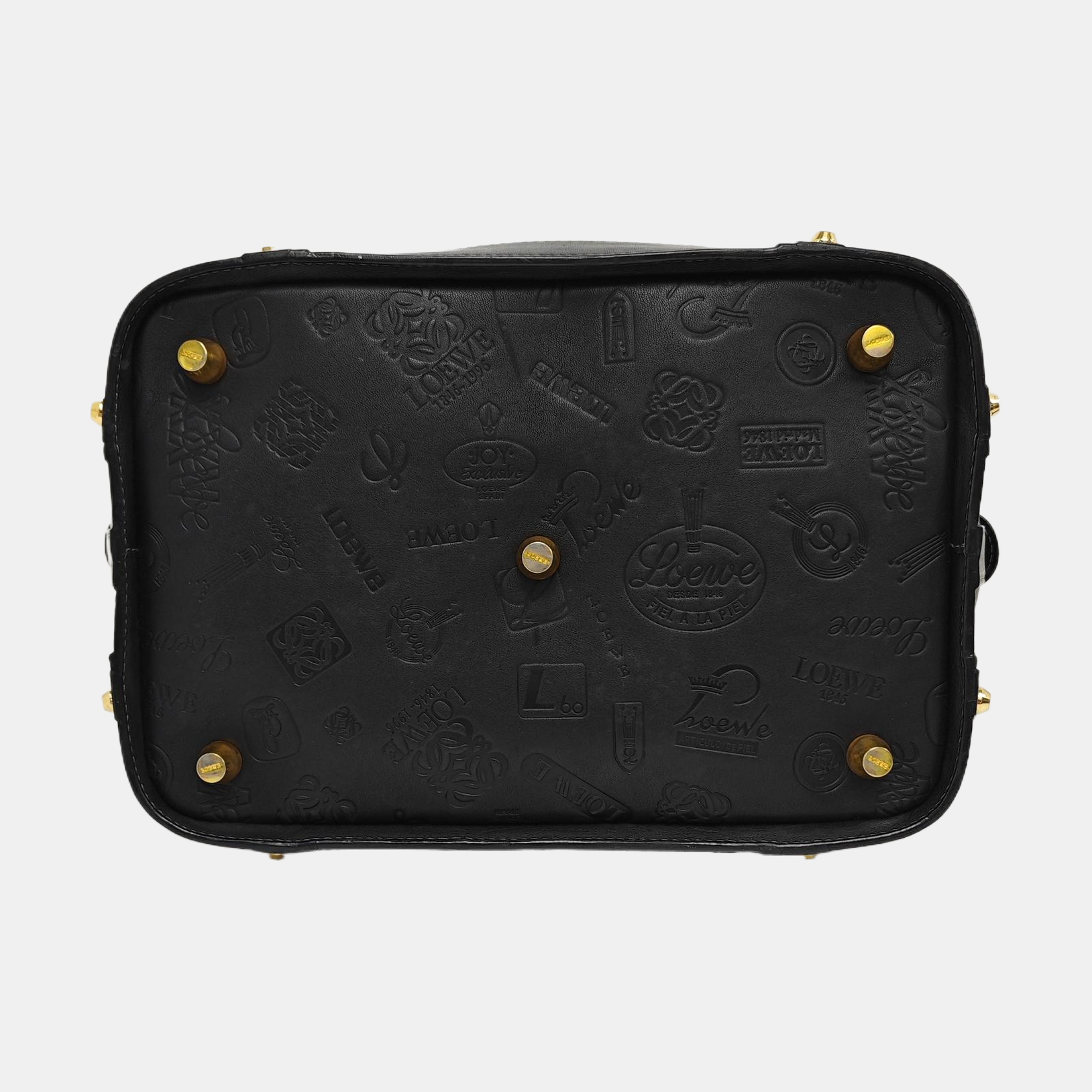 Calfskin Top Handle Bag Black