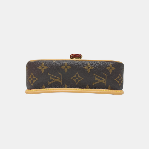 DIANE Nano Monogram Coated Canvas Brown