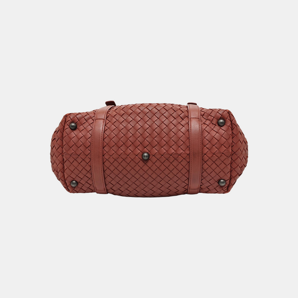 Lambskin Top Handle Bag Red