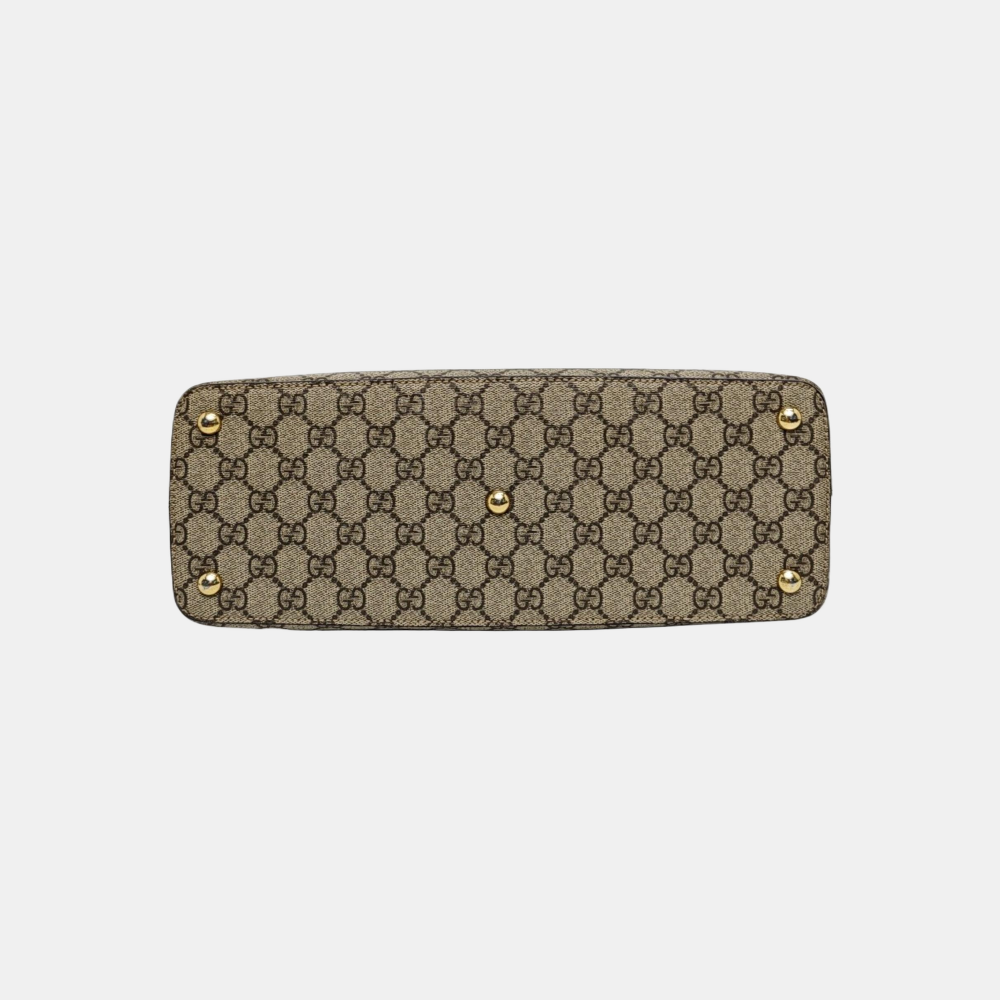 GG Blooms Monogram Coated Canvas Beige