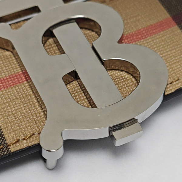 Coated Canvas Belt Beige
