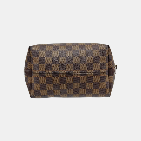 LLOVO MM Damier Ebene Coated Canvas Brown