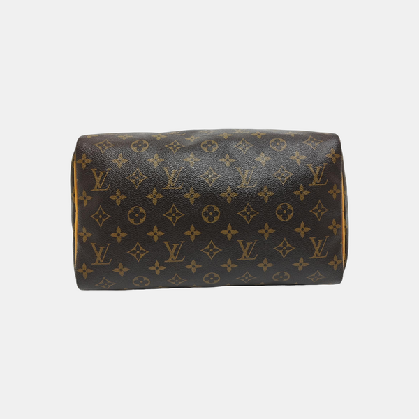 SPEEDY 30 Monogram Coated Canvas Brown