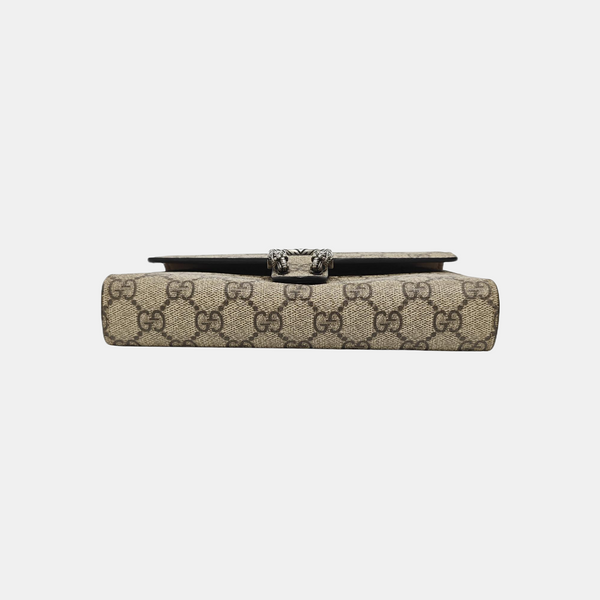 Dionysus Mini Monogram Coated Canvas Beige