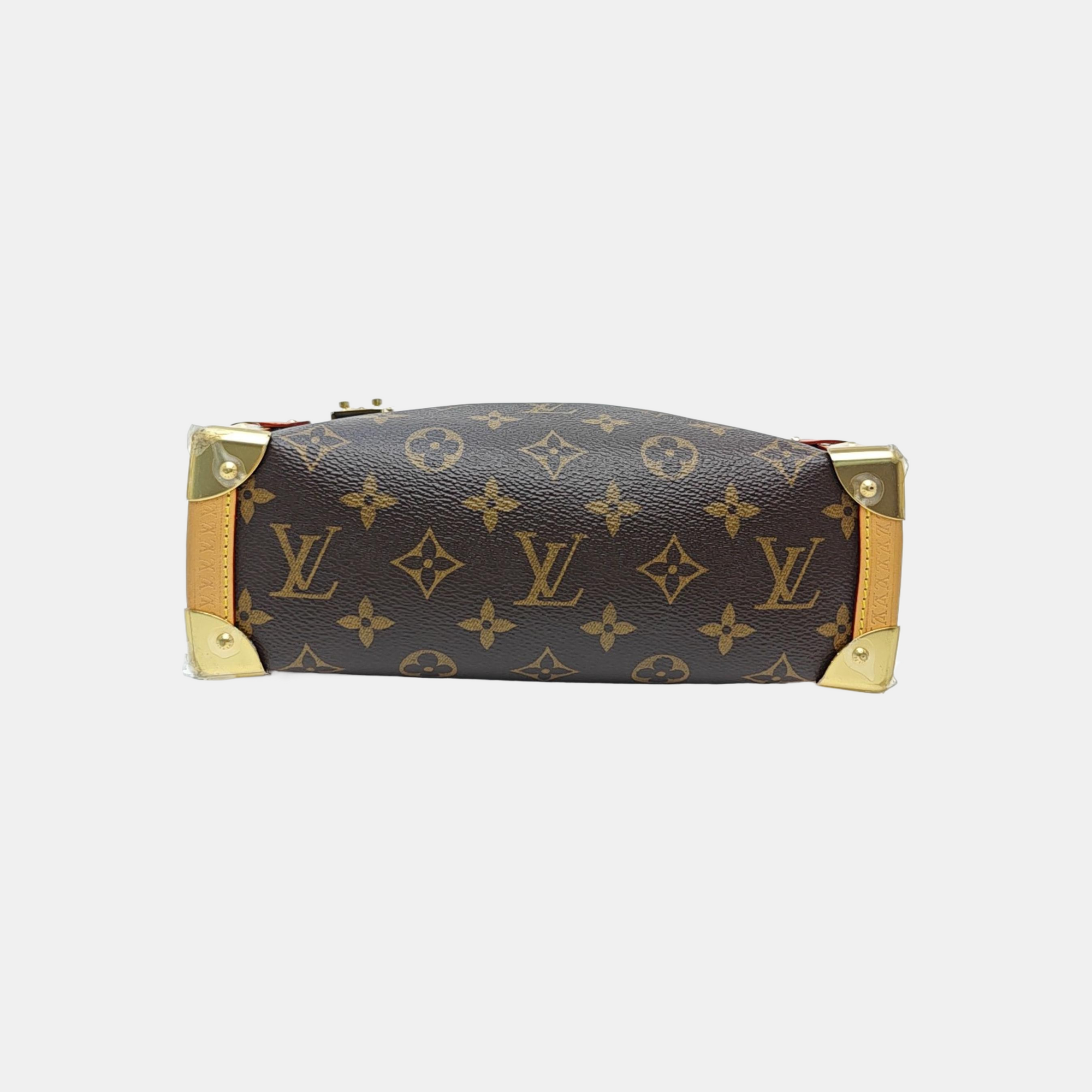 SIDE TRUNK MM Monogram Coated Canvas Brown