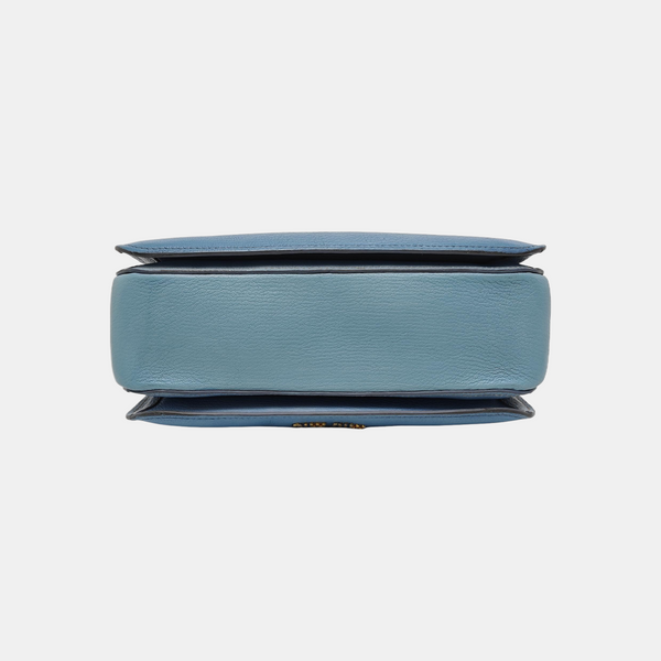 Calfskin Shoulder Bag Blue