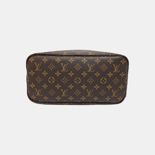 NEVERFULL MM Monogram Coated Canvas Brown
