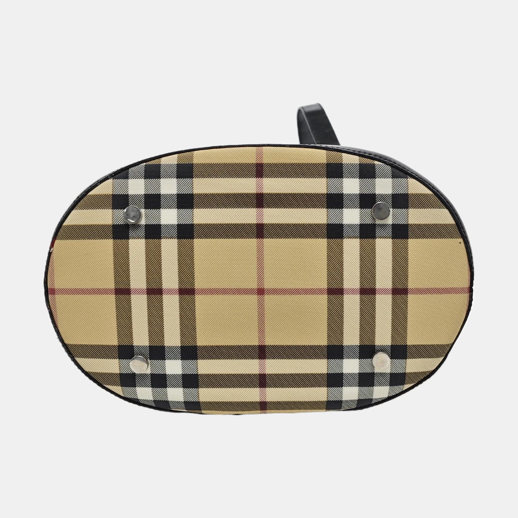 Coated Canvas Bucket Bag Beige