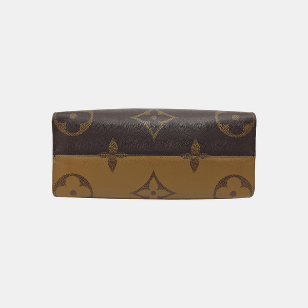 ONTHEGO MM Monogram Coated Canvas Brown