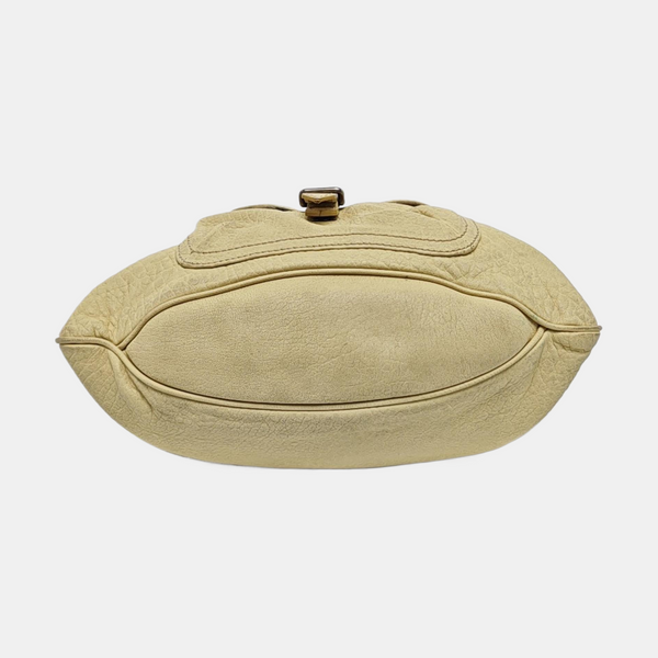 Calfskin Shoulder Bag Beige