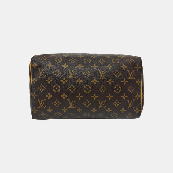 SPEEDY 30 Monogram Coated Canvas Brown